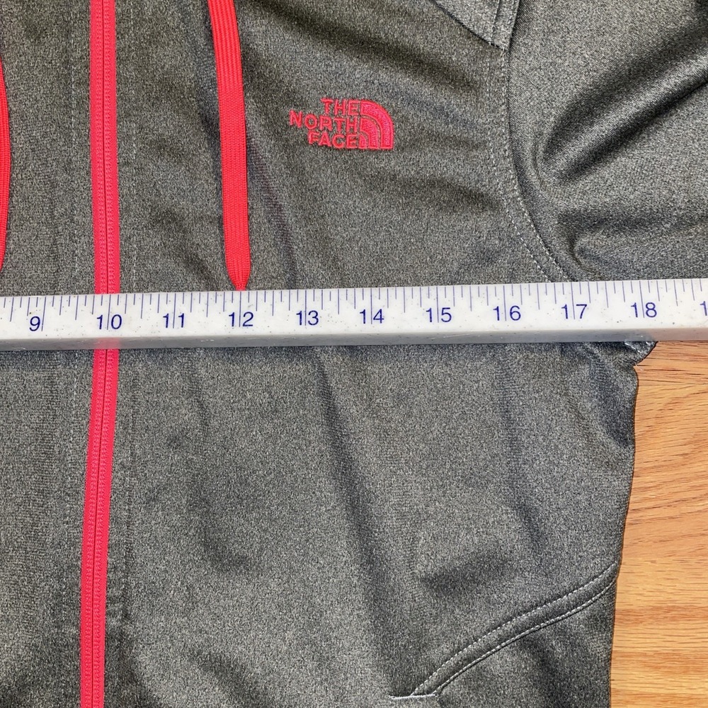 The North Face Apex Softshell Full Zip Gray Pink Jacket Womens Medium Casual - Picture 6 of 9
